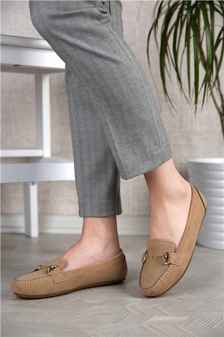 Women's Loafers - Beige #301189