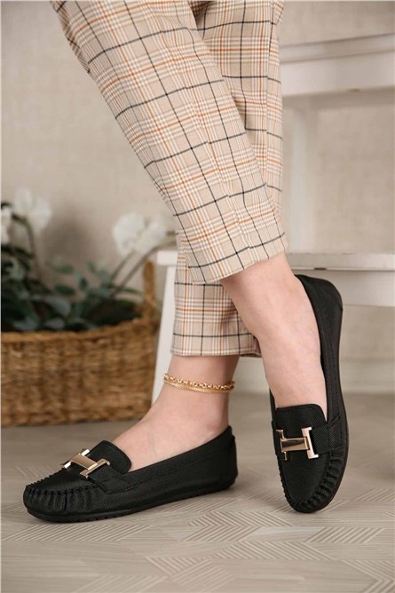 Women's Loafers - Black #302724