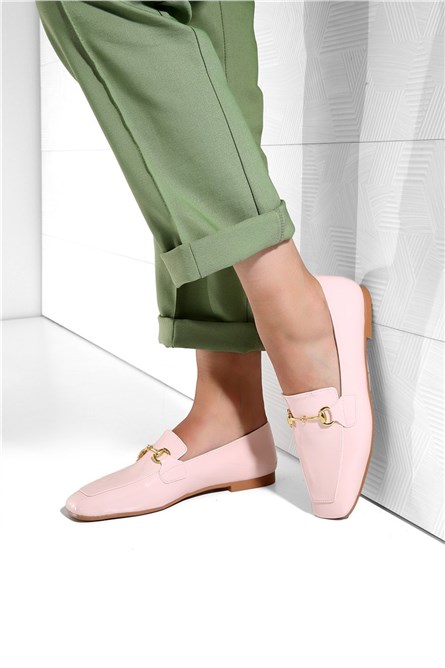 Women's patent leather shoes - Powder #333764