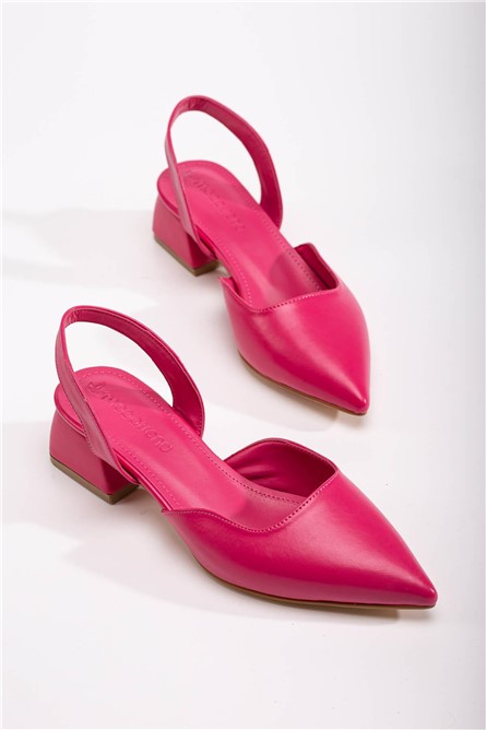 Women's Heeled Sandals - Hot Pink #370757
