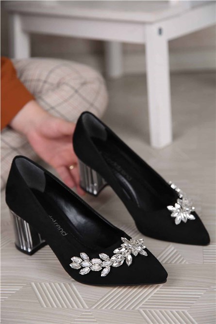 Women's suede shoes - Black #311732