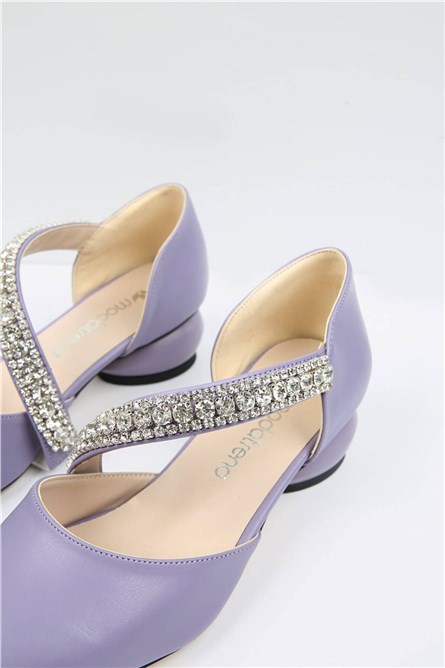 Women's casual shoes - Light purple #328588