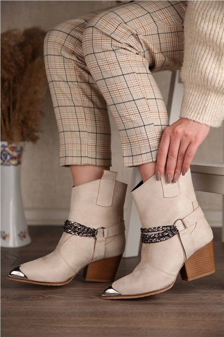 Women's Boots - Beige #299116
