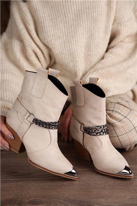 Women's Boots - Beige #299116