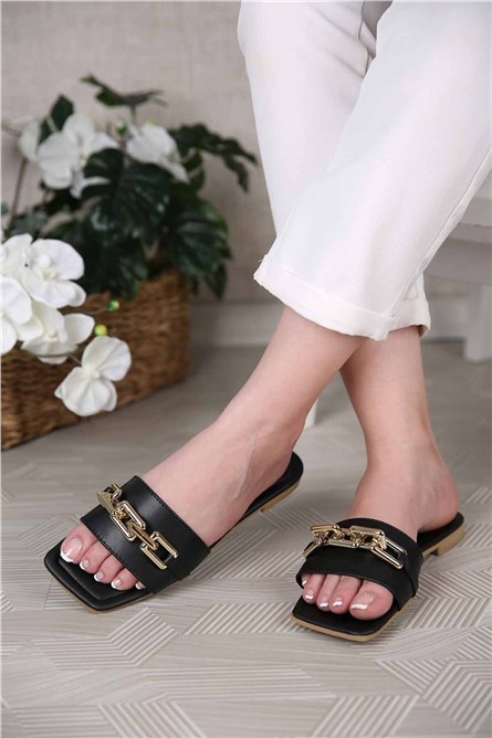 Modatrend Women's Sliders - Black #309090