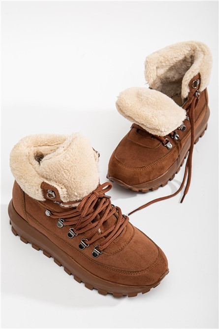 Women's Scrawl Suede Boots - Taba #365430