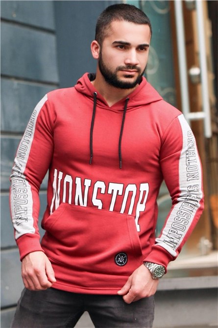 Men's Hoodie - Claret Red #285029