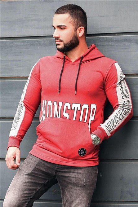 Men's Hoodie - Claret Red #285029