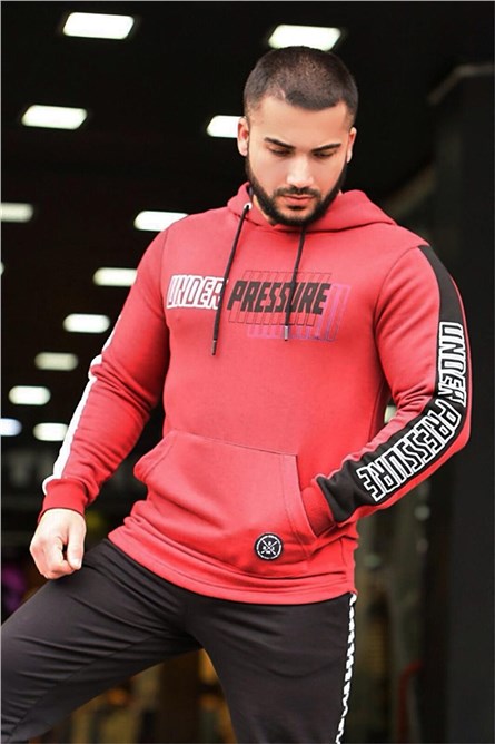Men's Hoodie - Claret Red #284926