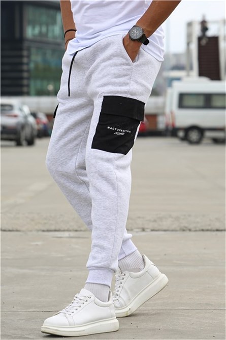 Men's Sports Bottoms 5475 -White Melange #358397