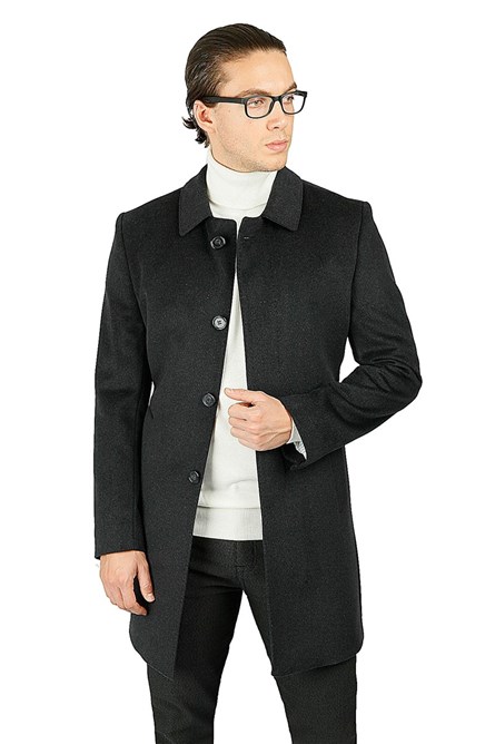 Centone Men's Overcoat - Dark Grey #271756
