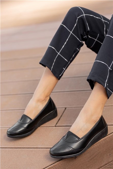 Дамски балерини с противоплъзгаща подметка - Черни #362411 