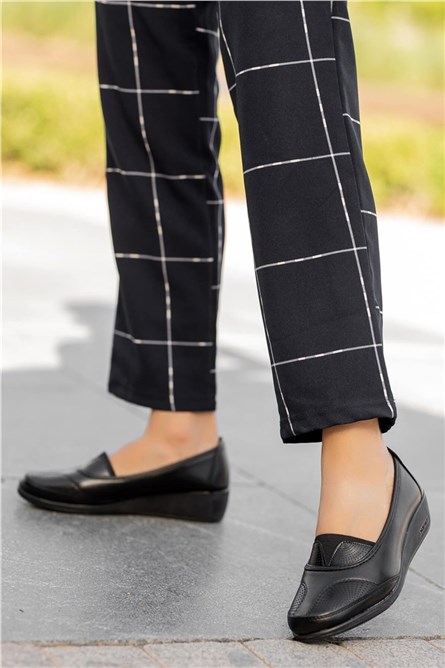 Women's Slip On Ballerina Shoes - Black #362411