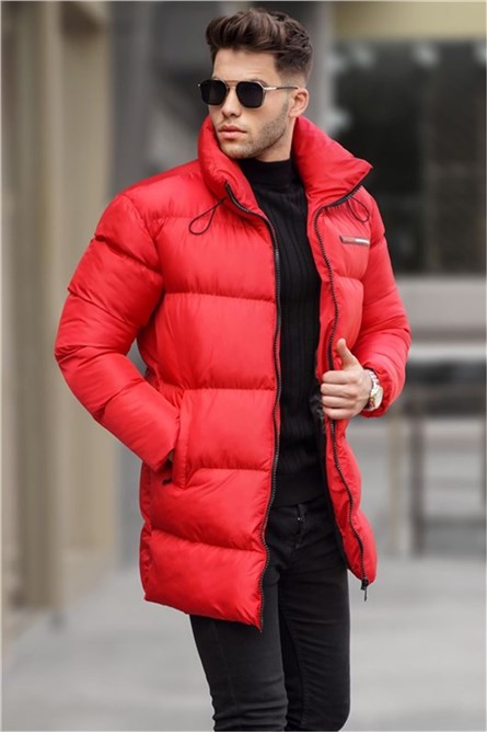 Men's Long Jacket 5776 - Red #334579
