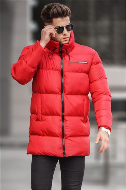 Men's Long Jacket 5776 - Red #334579