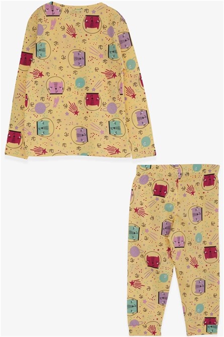 Children's pajamas for girls - Yellow #380153