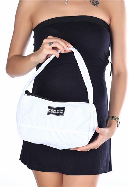 Women's Textile handbag - White #366854