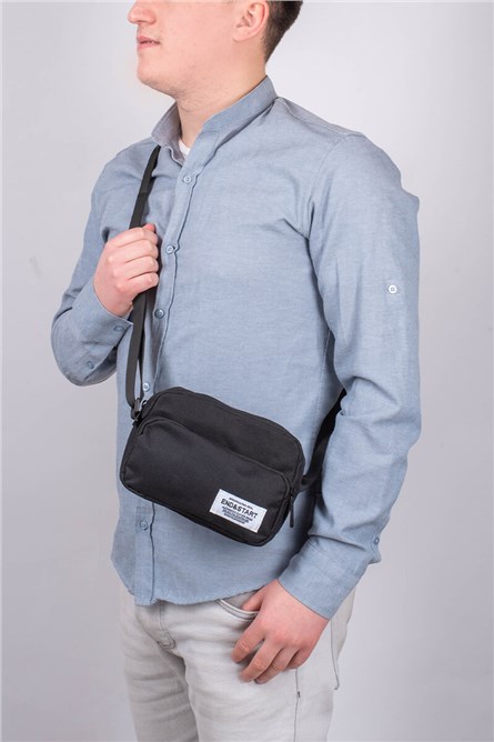 Men's Crossbody Bag - Black #7A08