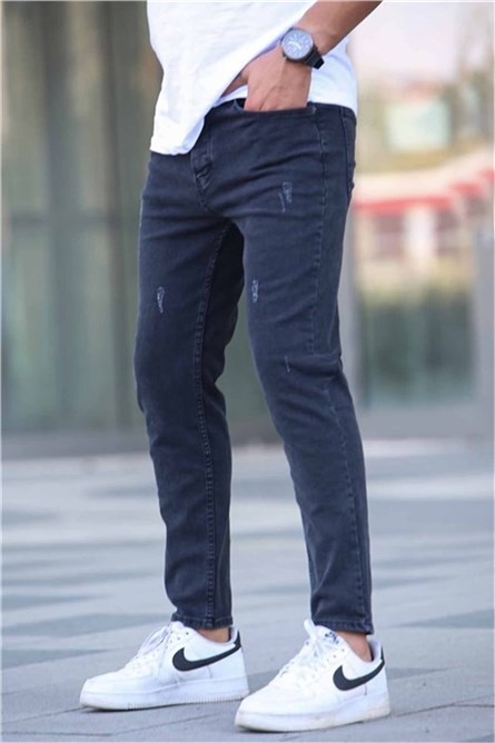 Men's Skinny Fit Pants T6315 - Smoke Gray #362298