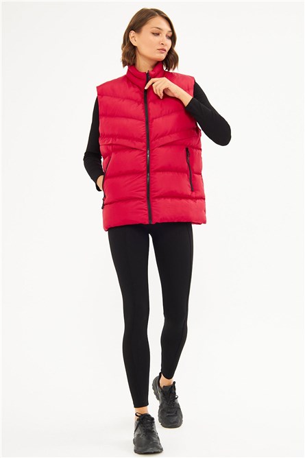 Women's Waterproof and Windproof Vest DBDY-3000 - Red #408799