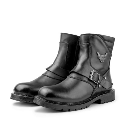 Ducavelli Men's Genuine Leather Boots - Black 