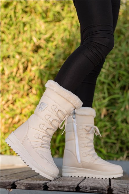 Women's Snow Boots - Light Beige #358761
