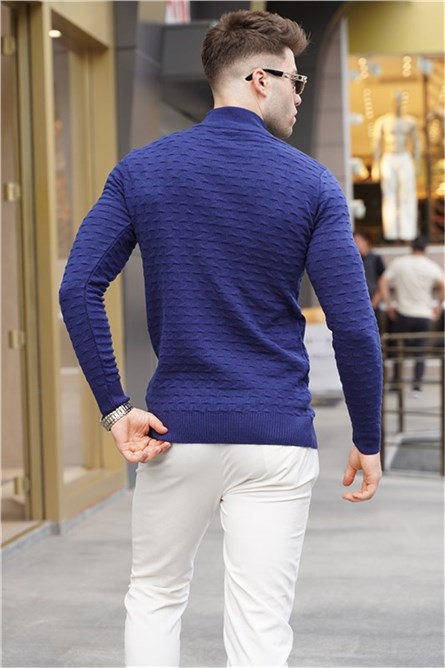 Men's knitted sweater 5762 - Bright blue #333676