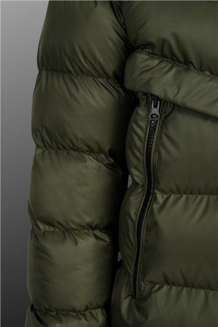 Men's DU Waterproof Windproof Hooded Jacket - Khaki #408721