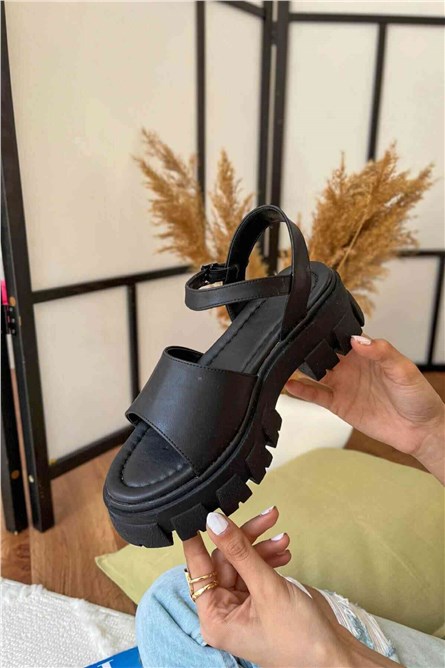 Women's Casual Sandals - Matte Black #384551