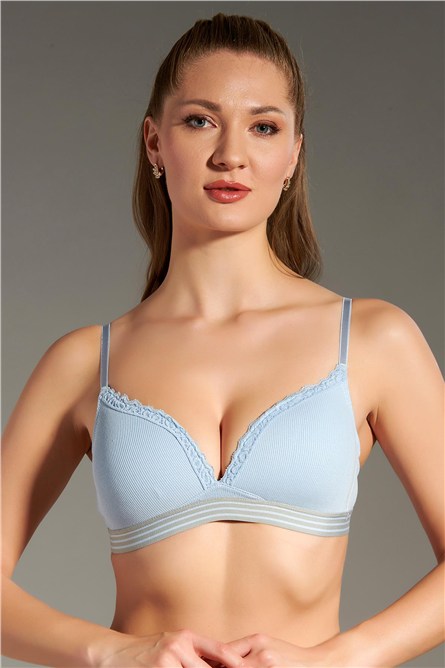 Lace Detail Unpadded Kids Bra C18132  #451190