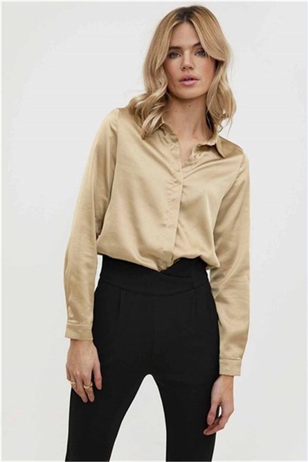 Madmext Women's Shirt - Beige #305932