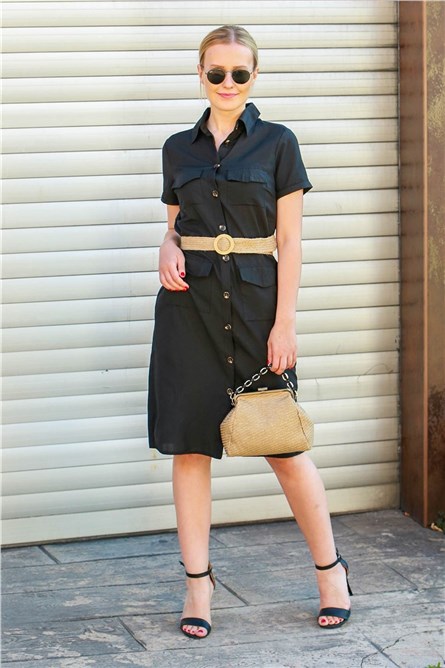 Дамска рокля MG576 - Черна 288923