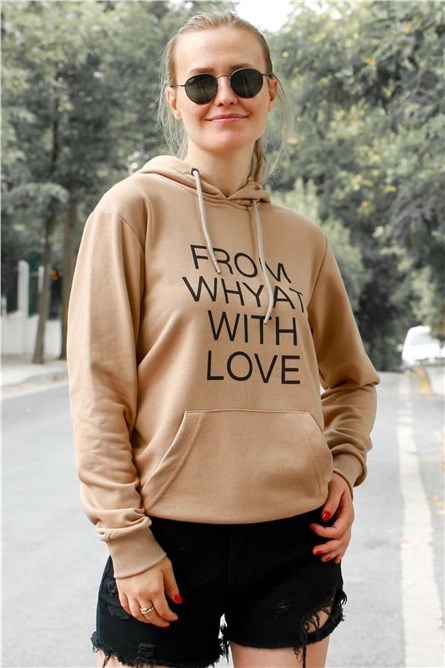 Madmext Women's Hoodie - Camel Brown #288889