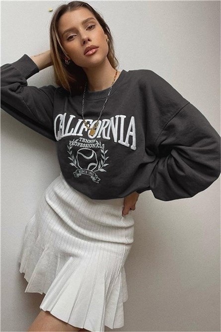 Madmext Women's Sweatshirt - Smoky Grey #319681