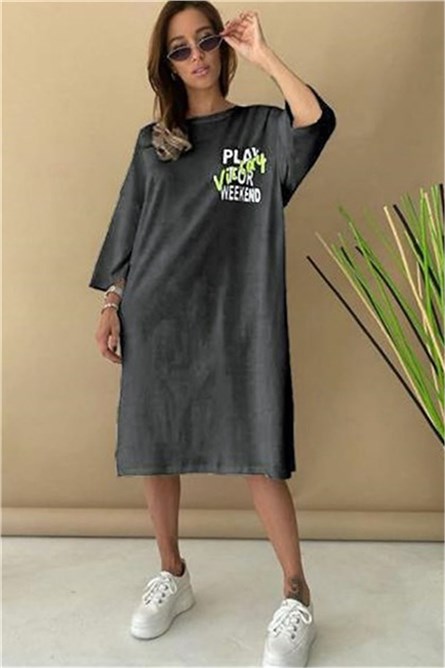 Ženska haljina Mg1022 - Siva 306624