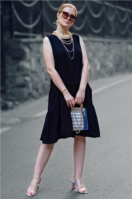 Дамска рокля MG445 - Тъмно синя 288584