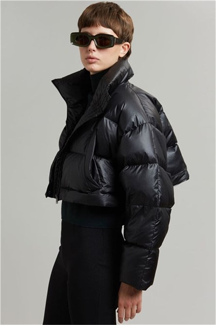 Women's short jacket MG1398 - Black #326820