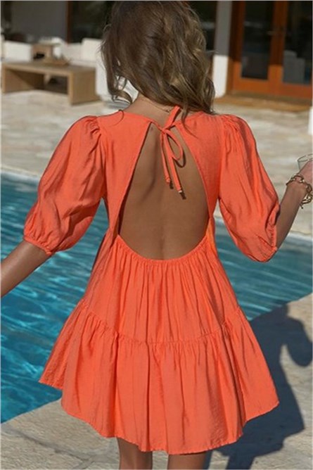 Women's dress MG1011 - Orange 305860