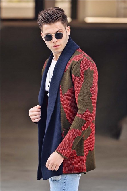 Madmext Men's Cardigan - Red #286558