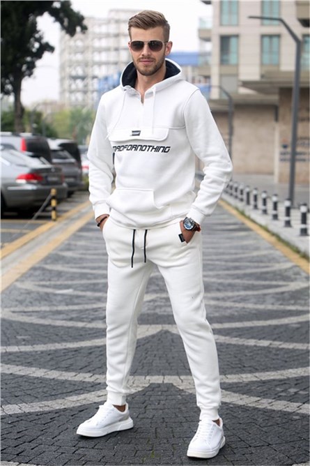 Men's sports set 5643 - White #321141