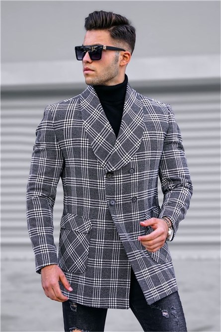 Madmext Men's Coat - Grey #319783