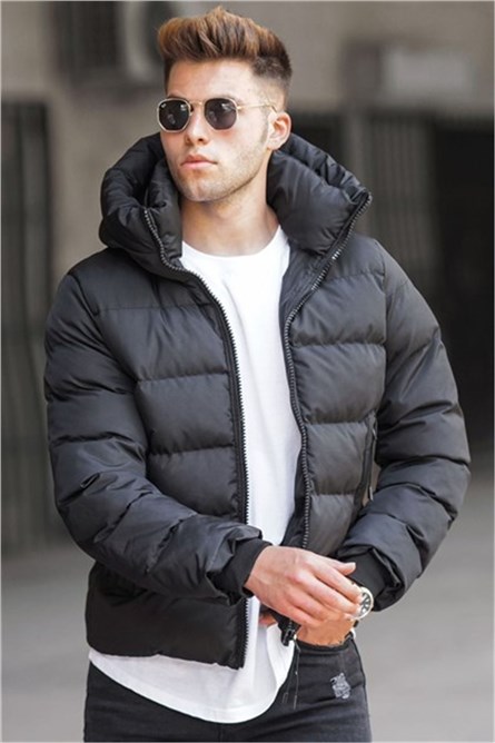 Madmext Men's Down Coat - Black #308523