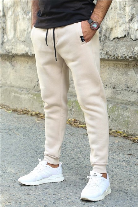 Madmext Men's Jogger - Beige #290115