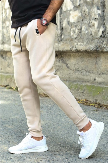 Madmext Men's Jogger - Beige #290115