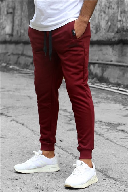 Madmext Men's Jogger - Claret Red #286578