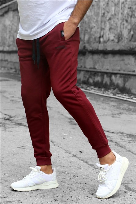 Madmext Men's Jogger - Claret Red #286578
