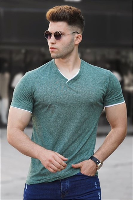 Мъжка тениска - зелена 307976