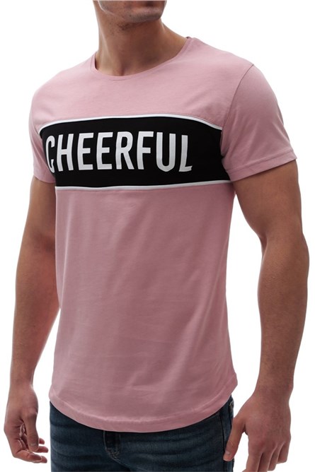 Madmext Men's T-Shirt - Salmon Pink #285205