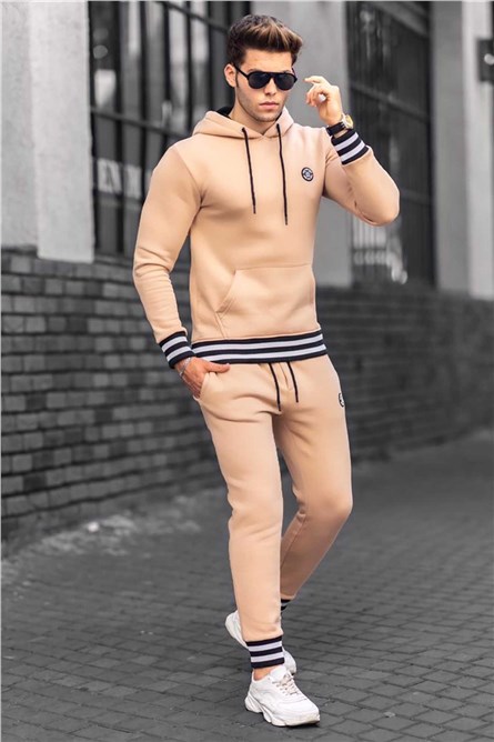 Madmext Men's Tracksuit - Beige #289290