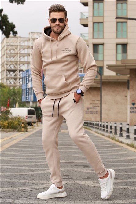 Madmext Men's Tracksuits - Light Beige #319695